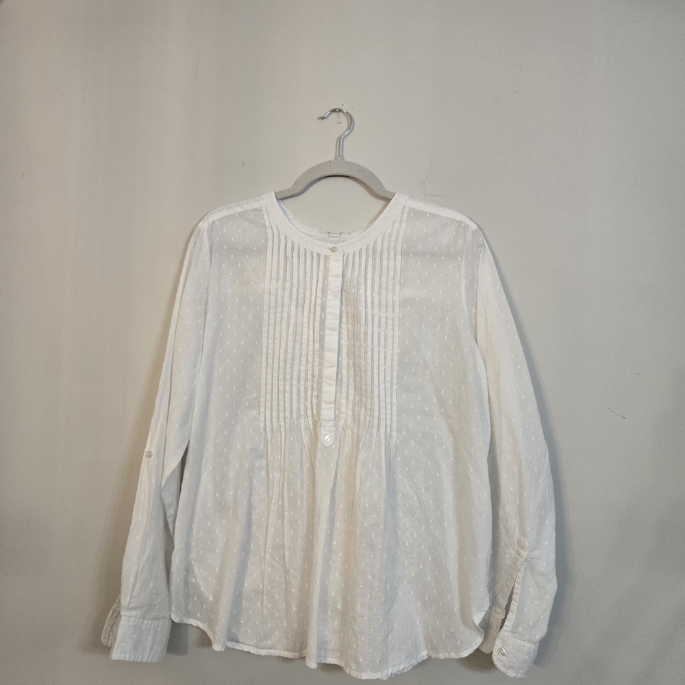 Westport White Textured Blouse - Picture 3 of 6